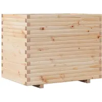 vidaXL Jardinière 90x60x72,5 cm bois de pin massif