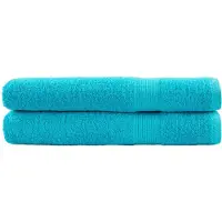vidaXL Serviettes de qualité supérieure SOLUND 2 pcs turquoise
