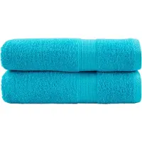 vidaXL Essuie-mains de qualité supérieure SOLUND 2 pcs turquoise