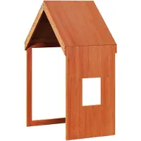 vidaXL Toit pour lit d'enfant brun cireux 60x99x139,5 cm Pin massif