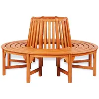vidaXL Banc d'arbre Ø 160 cm bois