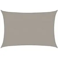 vidaXL Voile d'ombrage 160 g/m² rectangulaire gris clair 2x3 m PEHD