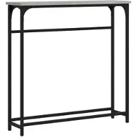 vidaXL Table console sonoma gris 75x19,5x75 cm bois d'ingénierie