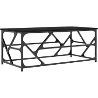 vidaXL Table basse noire 100x50x40 cm Bois composite