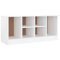vidaXL Banc à chaussures ALTA blanc 100x35x45 cm bois massif de pin