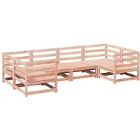 vidaXL Ensemble de 6 canapés de jardin en bois massif de douglas