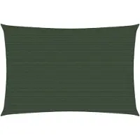 vidaXL Voile D'ombrage 160 G/M² Vert Foncé 5x6 M Pehd