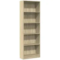 vidaXL Bibliothèque chêne sonoma 60x24x176 cm bois d'ingénierie