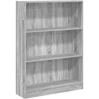vidaXL Bibliothèque sonoma gris 80x24x109 cm bois d'ingénierie