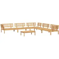vidaXL Ensemble de 6 canapés de jardin en palettes en bois massif d'acacia