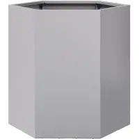 vidaXL Jardinière hexagone 46x40x45 cm acier galvanisé