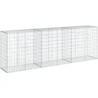 vidaXL Gabion avec couvercle 300x50x100 cm Fer galvanisé