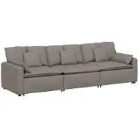 vidaXL Canapé modulable avec coussins taupe