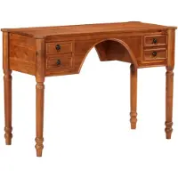vidaXL Bureau avec tiroirs 110x50x76 cm bois massif acacia
