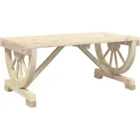 vidaXL Table basse de jardin 90x50x40 cm en bois massif de sapin