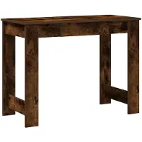 vidaXL Bureau chêne fumé 100x45x75 cm bois composite