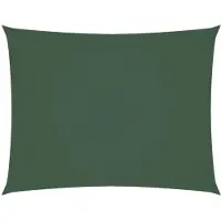 vidaXL Voile de parasol tissu oxford rectangulaire 2x3 m vert foncé