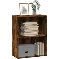 vidaXL Bibliothèque chêne fumé 60x30x77 cm bois d'ingénierie