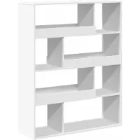 vidaXL Bibliothèque blanc 100x33x125,5 cm bois d'ingénierie