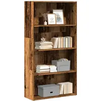vidaXL Bibliothèque vieux bois 80x30x152 cm bois d'ingénierie