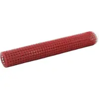 vidaXL Clôture en fil de fer acier avec revêtement PVC 10x1 m rouge