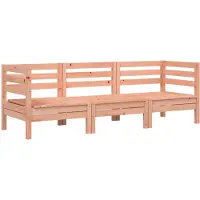 vidaXL Canapé de jardin 3 places en bois massif de douglas