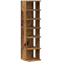 vidaXL Armoire à chaussures vieux bois 28x27x102 cm bois d'ingénierie