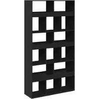 vidaXL Cloison de séparation noir 100x33x187,5 cm bois d'ingénierie