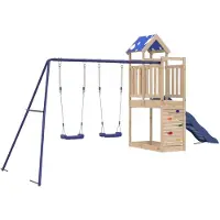 vidaXL Aire de jeux d'extérieur bois de pin massif
