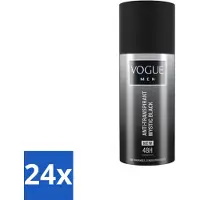 Vogue Men - Mystic Black - Déodorant Spray - Antitranspirant - 150 ml - Advantage pack - 24 pièces