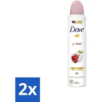 Dove - Déodorant - Spray Go Fresh - Grenade - Parfum fruité - 250 ml - Pack avantage - 2 pièces