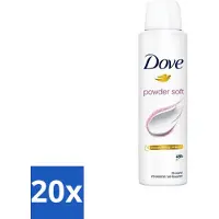 Dove - Déodorant spray - Powder Soft - 150 ml - Pack économique - 20 pièces
