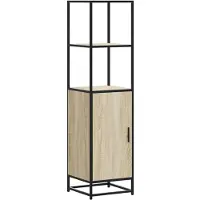 vidaXL Highboard chêne Sonoma 35,5x35x139 cm Matériau bois métal