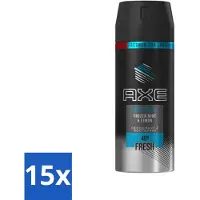 Axe - Déodorant corps en spray - 48hrs Fresh - Ice Chill - Frozen Mint & Lemon - 150 ml - Pack avantage - 15 pièces