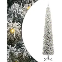 vidaXL Arbre de Noël artificiel avec 300 LED avec support vert 270 cm