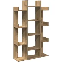 vidaXL Bibliothèque chêne artisanal 86x25,5x140 cm bois d'ingénierie
