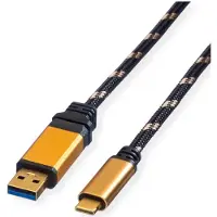 Roline Câble GOLD USB 3.2 Gen 1, connecteur USB A vers USB-C, connecteurs ST/ST, longueur 3 mètres