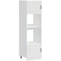 vidaXL Armoires de four 2 pcs Kalmar blanc bois d'ingénierie