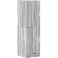 vidaXL Armoire de cuisine Gris Sonoma 38x41,5x131,5 cm Bois composite