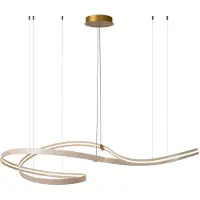 Lucide Lumière suspendue LED moderne Slalom Sable avec effet
