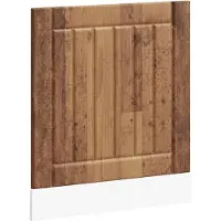 vidaXL Bandeau de lave-vaisselle Lucca imitation vieux bois Matériau dérivé du bois