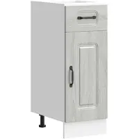 vidaXL Armoire basse de cuisine Kalmar Gris Sonoma Matériau dérivé du bois