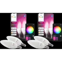 Philips Hue Ampoule Bougie White and Color E14 Lot de 4