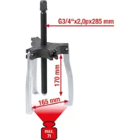 Ks Tools Extracteur à griffes 2 + 3 universel 165 mm 7 tonnes 640.4205