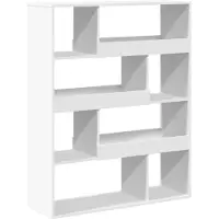 vidaXL Cloison de séparation blanc 100x33x125,5 cm bois d'ingénierie