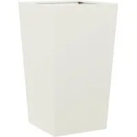 vidaXL Jardinière blanc 45x45x75 cm acier