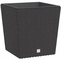 vidaXL Jardinière et intérieur amovible marron 21 /32 L rotin PP
