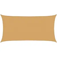 vidaXL Voile d'ombrage 160 g/m² rectangulaire sable 2x3,5 m PEHD