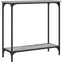 vidaXL Table console sonoma gris 75x30,5x75 cm bois d'ingénierie