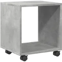 vidaXL Armoire à roulettes gris béton 37x33x42,5 cm bois d’ingénierie